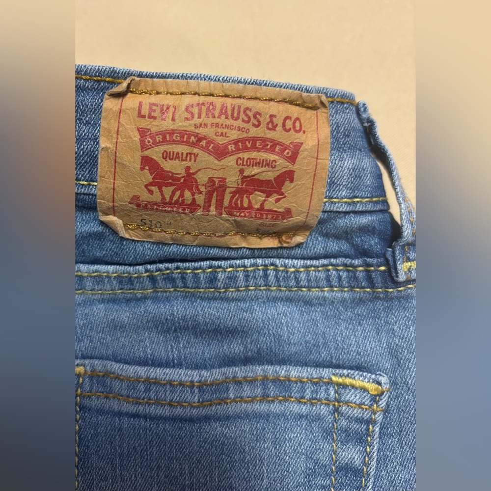 LOT of 2 Levi's Boys Jeans Adjustable Waist 510 & 511? Sz 6 &‎ Sz 5P Skinny - Picture 8 of 16
